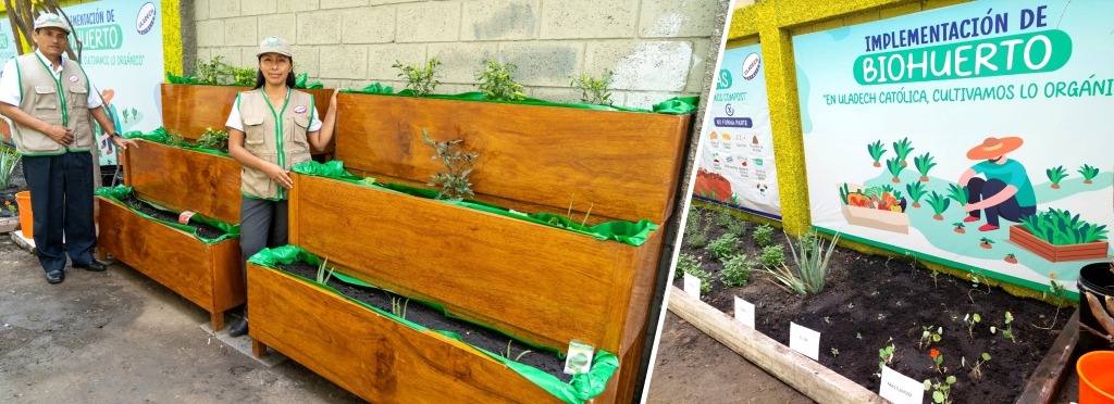 Bio-garden and compost bins are implemented at ULADECH Católica to promote environmental sustainability