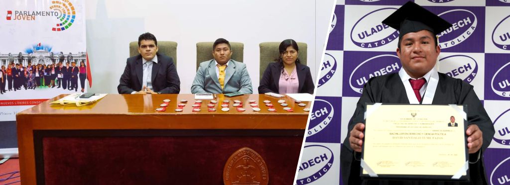 Graduate of ULADECH Católica triumphs as sub-prefect and is selected to the Young Parliament