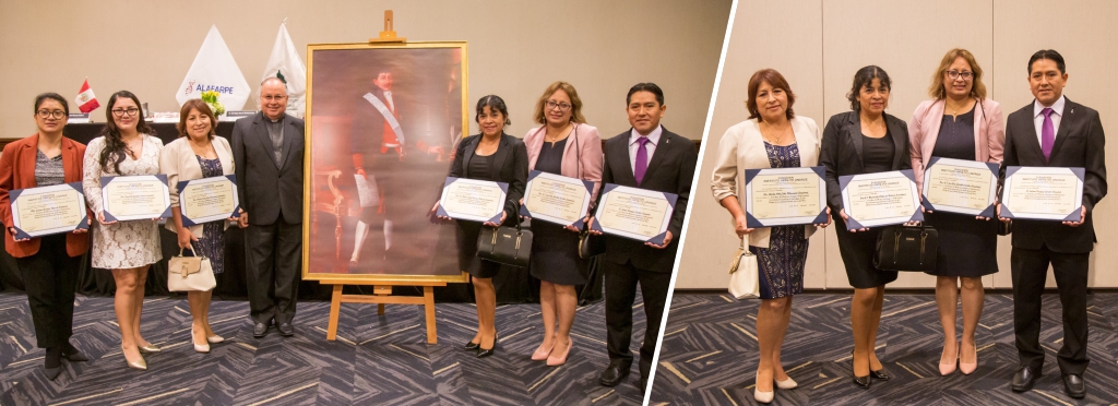 Docentes investigadores de la ULADECH Católica reciben Premio Hipólito Unanue durante ceremonia en Lima