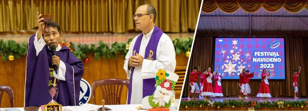 ULADECH Católica celebra la Navidad con misa y festival artístico