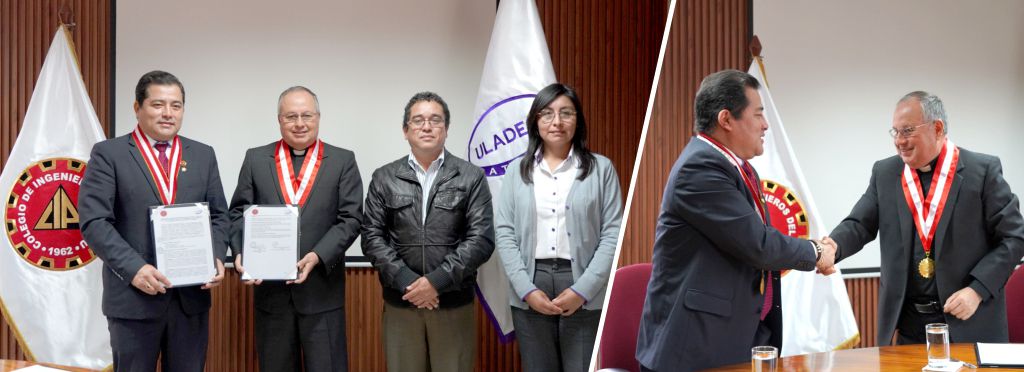 ULADECH Católica y Colegio de Ingenieros firman convenio para impulsar Investigación y Extensión Universitaria