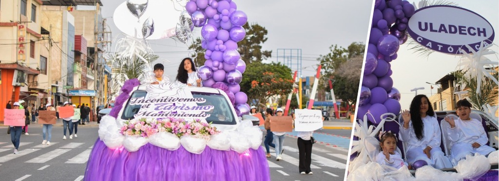 ULADECH Católica presente en corso y pasacalle por el Día Mundial del Turismo