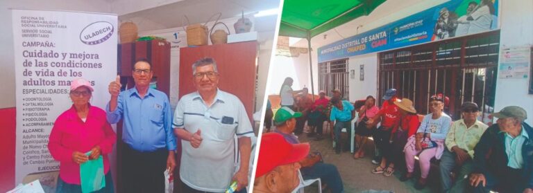 La Uladech Católica donó lentes a adultos mayores de Santa