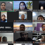 Fotografía de sala zoom en el inicio de clases de segunda especialidad.