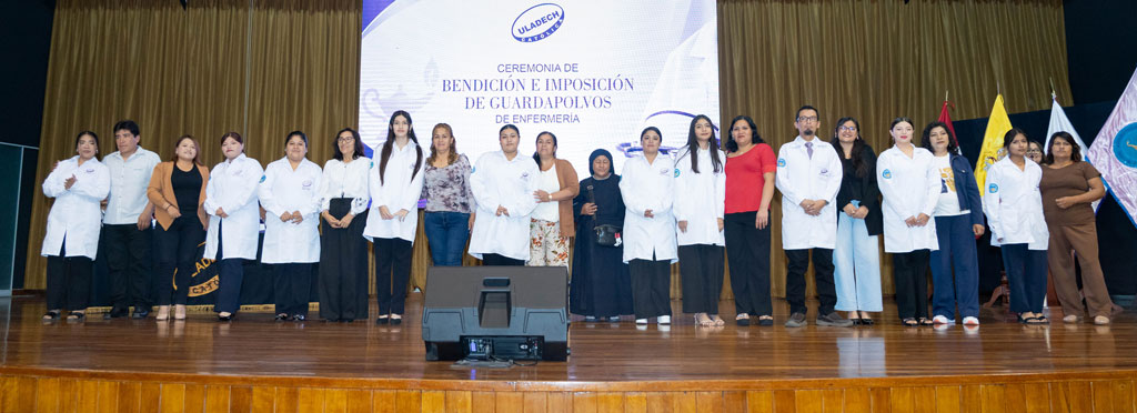 ULADECH Católica celebra Ceremonia de Bendición de Guardapolvos de Escuela Profesional de Enfermería