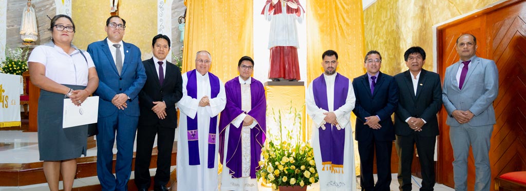 ULADECH Católica participó en el tercer día de la novena por la Fiesta Patronal de San Carlos Borromeo